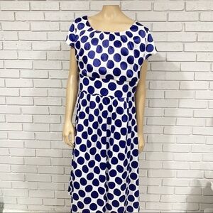 Diviine Modas Tee Zoe‎ Blue Polka Dot Dress